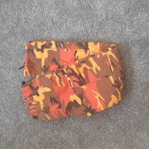 Orange yellow cargo pants